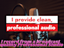 record a professional high quality english human voice over