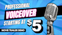 provide professional voiceover for your project