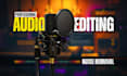 do professional audio editing with noise reduction instantly