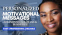 record personalized motivational messages