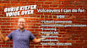 be the male voice over for your characters