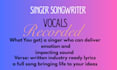 record soulful rnb vocals and write lyrics for your song