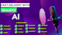 do text to speech real human like ai voice over in 12 hours