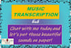 transcribe your music audio into a precise sheet music