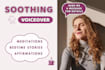 record a calming female meditation voiceover