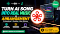remake your ai generated song into professional, real music