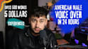 record an american male voice over
