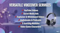 do professional english voice over using eleven labs