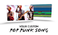create a custom pop punk song