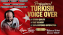 record a professional turkish voice over