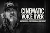 record your resonant, and cinematic male voice over