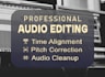 edit, align, cleanup and enhance your audio professionally