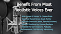 do human like text to speech and voice overs using ai