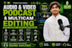 edit and enhance podcast, video and zoom recordings