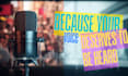 clean audio, remove noise, echo, clicks, and enhance clarity