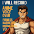 record a professional anime or high energy american male voice over