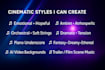 compose cinematic background music for ai videos, trailers and films