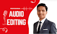 remove noise, repair and edit your audio within 24 hours