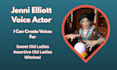 be your sweet old lady or cackling witch voice actor