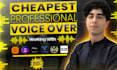 record the cheapest italian 500 words voiceover