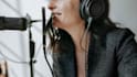 record an ai american voice over male and female in high quality