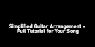 create a beginner friendly guitar tutorial for any song you choose