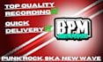 record bass guitar, punk, new wave, ska