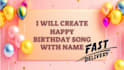 make a custom birthday song video with your name