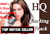 create a HQ karaoke music backing track for your song