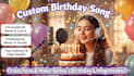 custom birthday song gift with your name and message