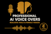create realistic clone voice or ai voice text to speech