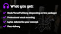 record a professional rap or hip hop verse or hook