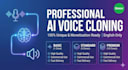 professionally clone your voice and create ai voice over