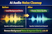 split, clean and enhance audio using ai silence detection and noise reduction