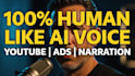 create realistic ai voiceover for youtube ads and narration