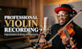 record violin parts, improvisations, and string arrangements