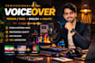 record a professional persian, pashto english voice over