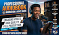 do audio book production, male voiceover, audiobook narration, book narrator