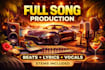 produce a professional afrobeat song or beat
