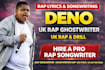 write rap lyrics rap song or ghostwrite uk rap and drill