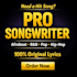 write original song lyrics for your song