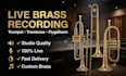 record professional trumpet and trombone brass section for your track