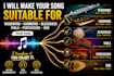 make your song suitable for woodwind, hammond, bluegrass, viola, percussion, oud
