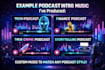create custom podcast intro and outro music