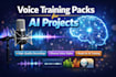record voice training packs for ai projects