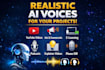 professional ai human like voice over