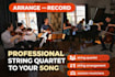 record live orchestral strings, including arrangement