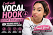 create edm topline vocal hook for melodic house or progressive house