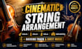 compose cinematic orchestral string music for violin cello viola string quartet