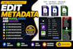 edit metadata tags for audio video and image files